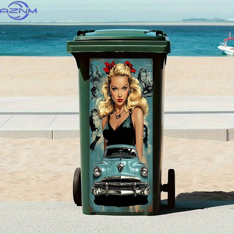 Luxury Lifestyle Cars - 1pc Stiker Tempel Tempel Gaya Pin-Up