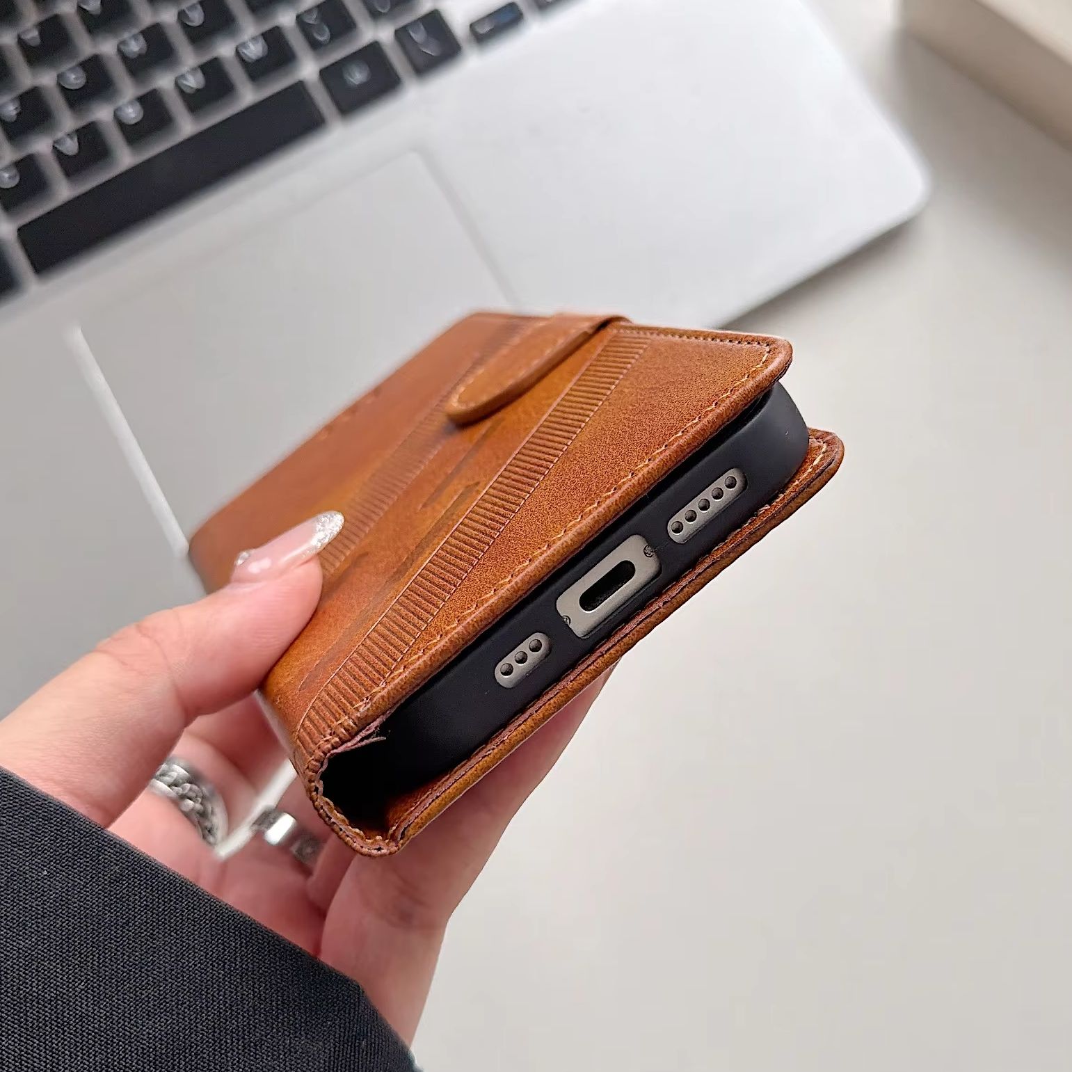 Casing HP Kulit PU Model Flip  - Leather Card Wallet ulasan dan harga