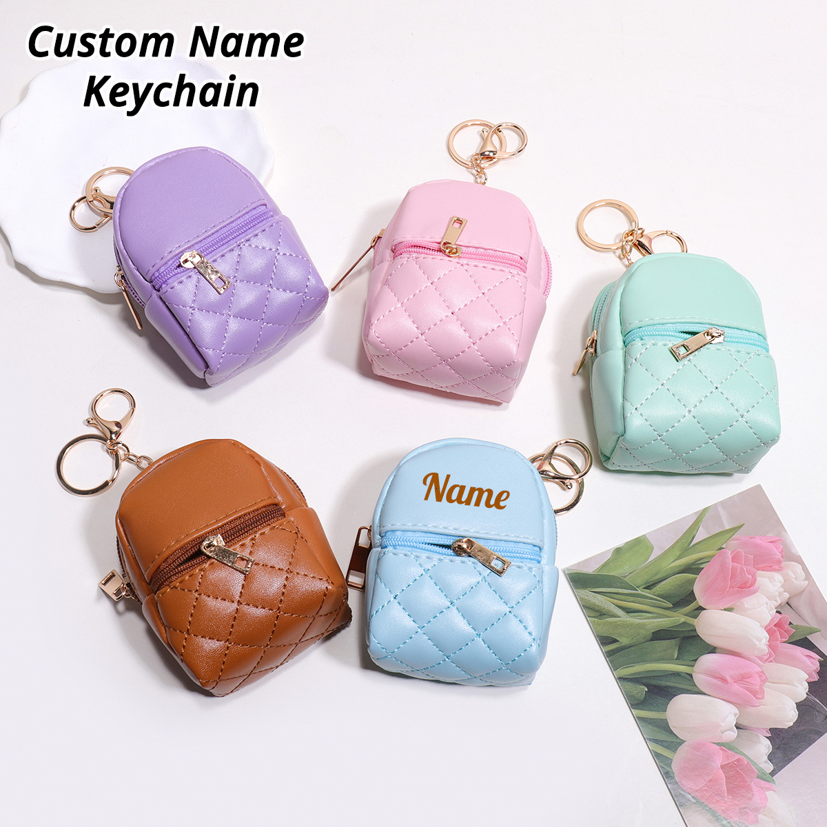 Dompet Koin Gantungan Kunci Na - Leather Card Wallet ulasan dan harga